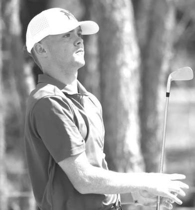 HHS SENIOR Taylor Ladwig led the Eagles to the 3A state tournament with his showing at the regional Thursday in Woodward. Ladwig was fourth individually, earning him a regional medal. [KT&amp;FP Staff Photo]