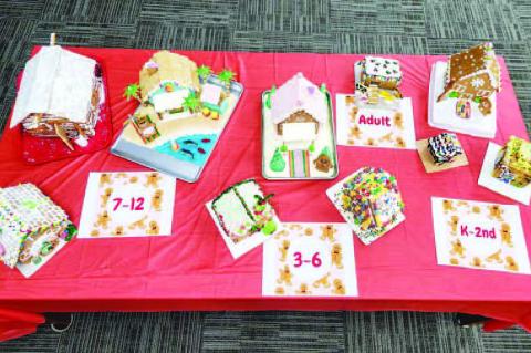 Friends of Kingfisher County Library sponsored its second annual gingerbread house decorating contest. There were 26 entries this year in four different age categories. On Saturday, Dec. 7, first, second and third place cash prizes were awarded in each ca