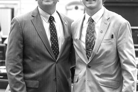 Covalt pages for Jech at state Capitol