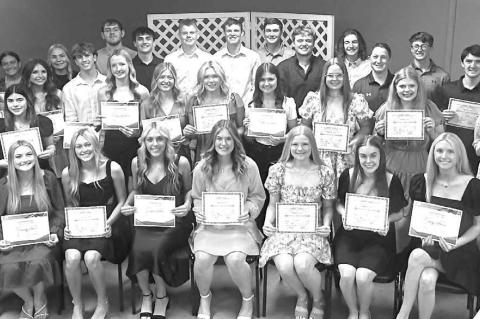 Kingfisher Elks honor seniors, award 11 scholarships