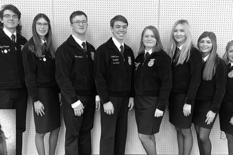 2020-21 Kingfisher FFA Chapter Officers 