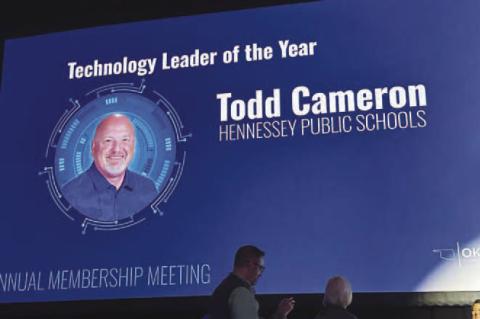 Cameron is OKSTE Technology Leader of the Year