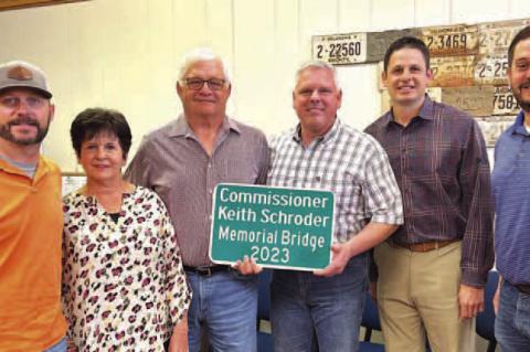 Keith Schroder has county bridge named in his honor