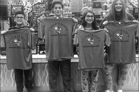 Kingfisher Middle School names December Students of the Month