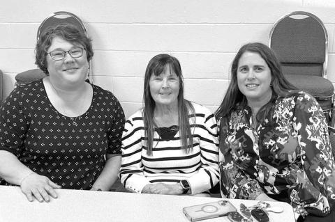 TOP TEACHERS – Hennessey Board of Education members recognized and congratulated the 2024-25 Teachers of the Year during their March 10 meeting. Pictured at the meeting are, from left: Kim Gritz, District and Hennessey High School Teacher of the Year; F