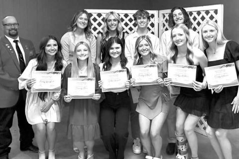 Kingfisher Elks honor seniors, award 11 scholarships