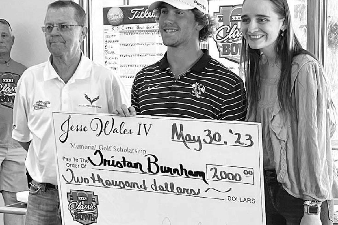 	Burnham wins K101 golf tournament, scholarship 